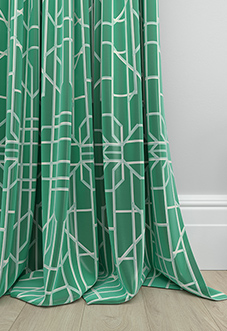 Bamboo Brights, Jade - Made To Measure Curtains